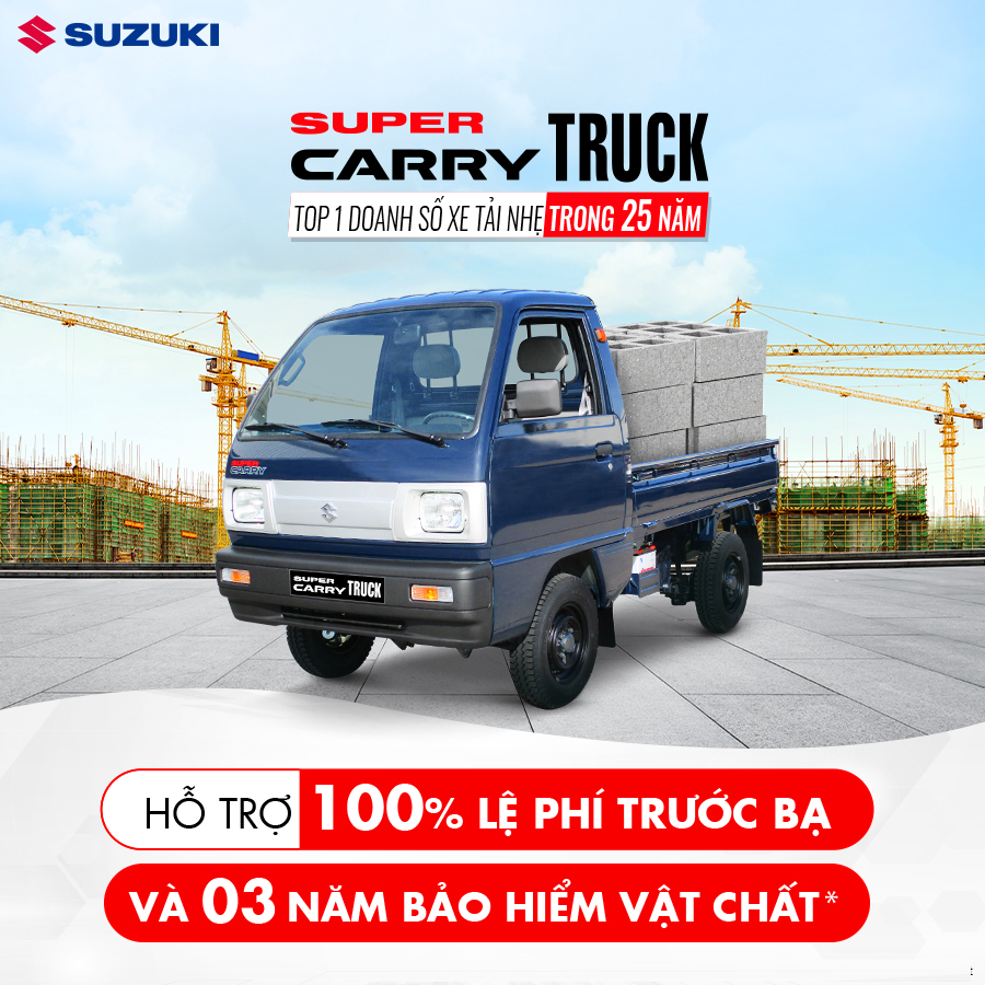 Suzuki Carry Truck  Thùng Ben 490kg  Xe Tải Sóc Trăng